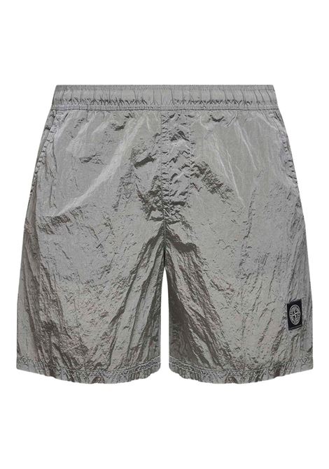 pantaloncini b100004 uomo grigio perla STONE ISLAND | L1S15 B100004 S0043V0061